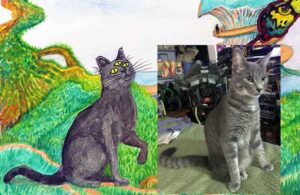 YES cat Painting and Anakin manifestation