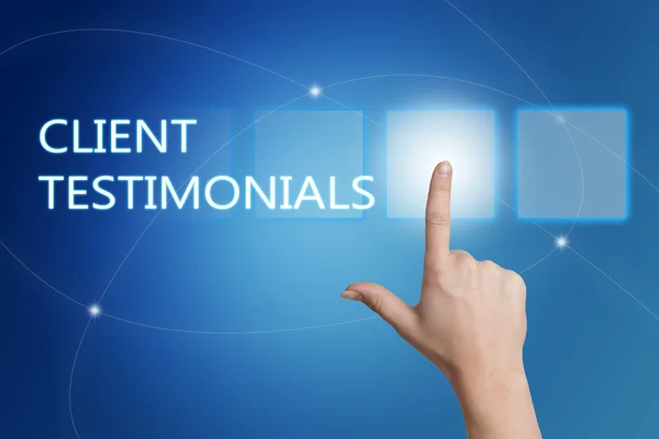 depositphotos 91080926 stock photo client testimonials hand pressing button